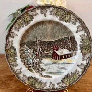 Vintage Johnson Brothers The Friendly Village Dinner Plate – Made in England‎